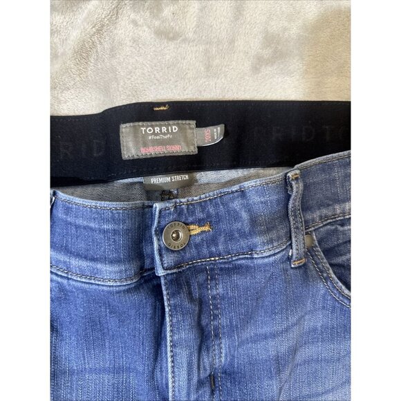 Torrid Bombshell Skinny Jeans Distressed Premium Stretch Ankle Women’s 20XS - Picture 4 of 8